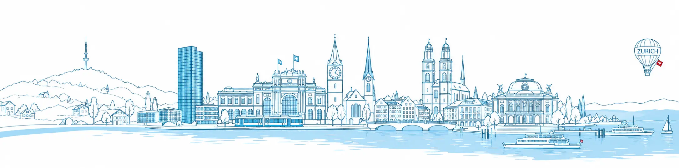 Zürich Skyline |Kanalreinigung Zürich